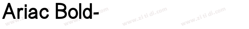 Ariac Bold字体转换